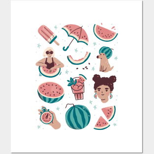 All Things Watermelon Posters and Art